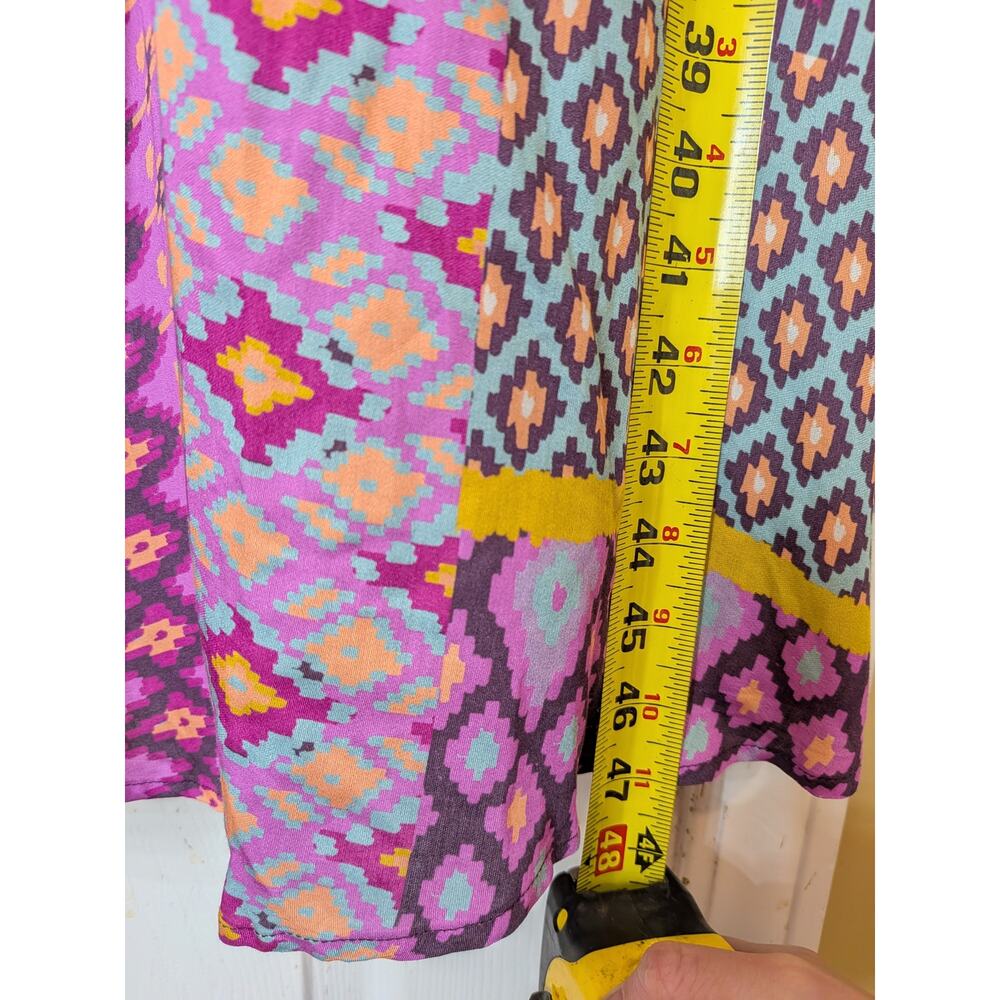 Tigerlily Utopia Trinity Maxi Dress Size 6 Boho Patchwork Print Halter Tie Back - Picture 11 of 11